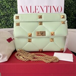 VALENTINO GARAVANI ROMAN STUD MEDIUM BAG